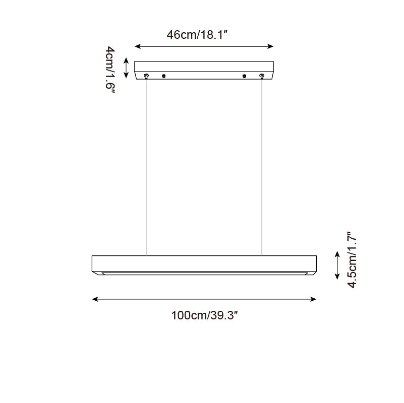 Delya Linear Travertine Pendant Lamp - Neutralighting