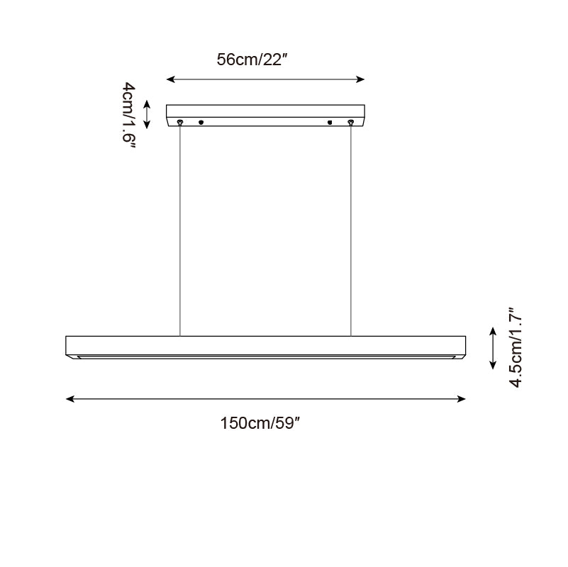Delya Linear Travertine Pendant Lamp - Neutralighting