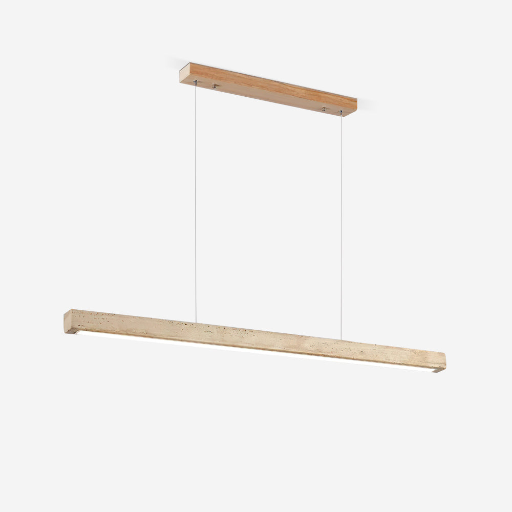 Delya Linear Travertine Pendant Lamp - Neutralighting