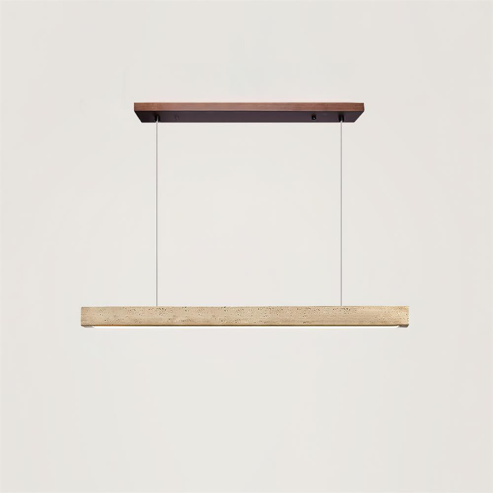 Delya Linear Travertine Pendant Lamp - Neutralighting