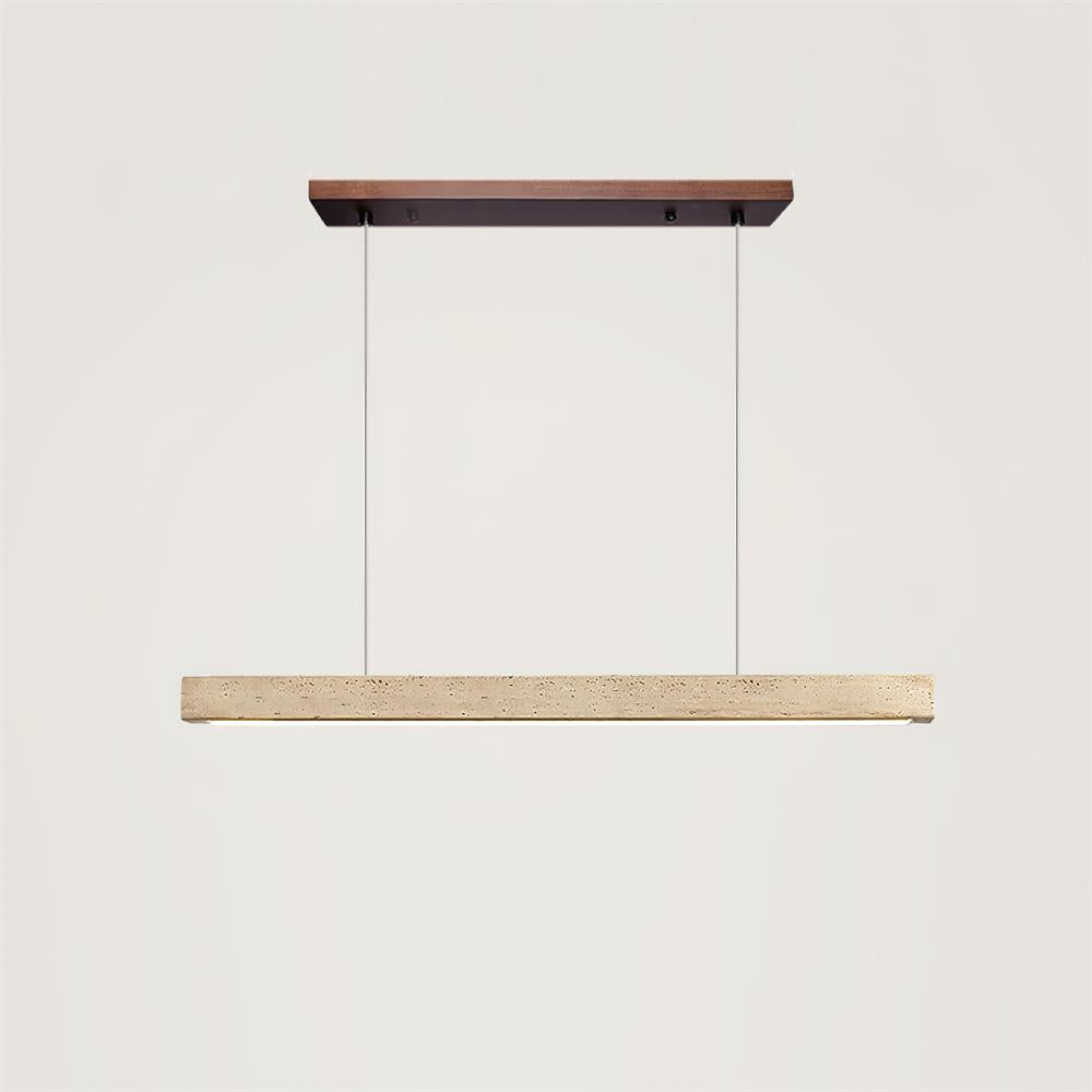 Delya Linear Travertine Pendant Lamp - Neutralighting