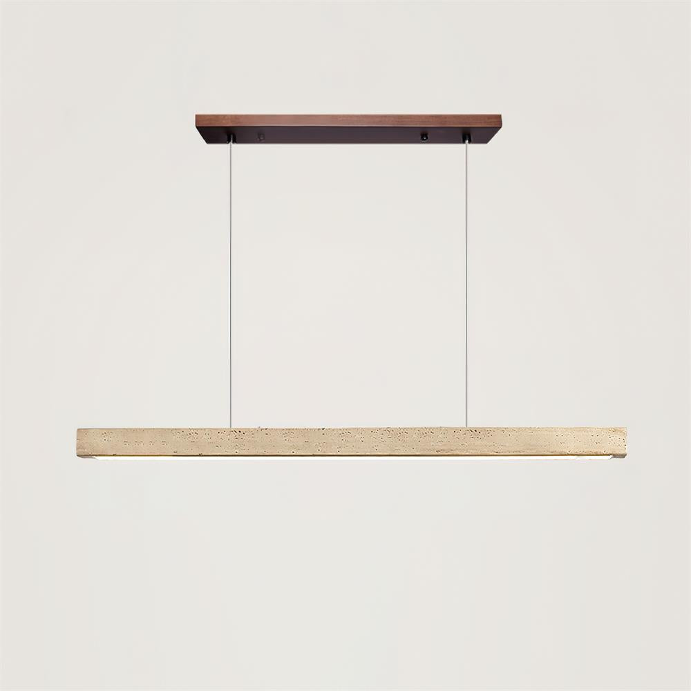 Delya Linear Travertine Pendant Lamp - Neutralighting