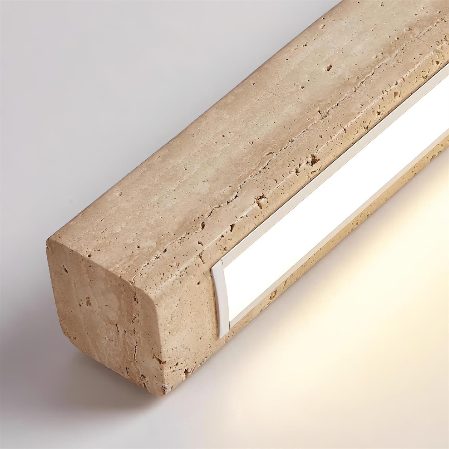 Delya Linear Travertine Pendant Lamp - Neutralighting