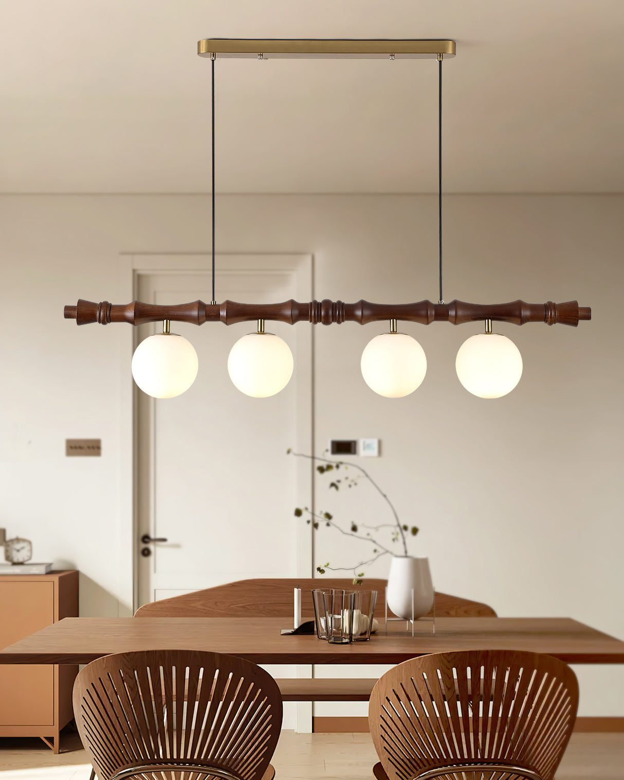 Bivio Wooden Pendant Light - Neutralighting