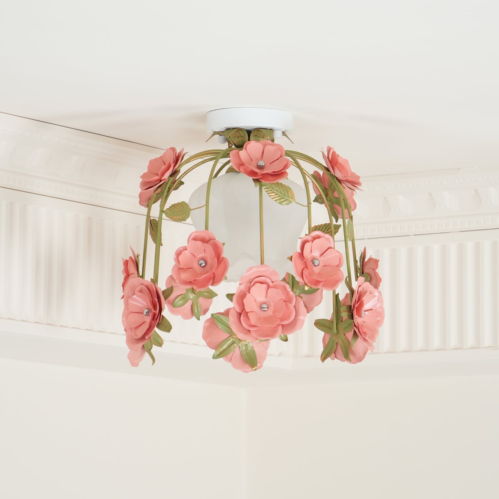 Ceiling Light Metal Canopy Floral Blossom Romantic Ambience - Neutralighting