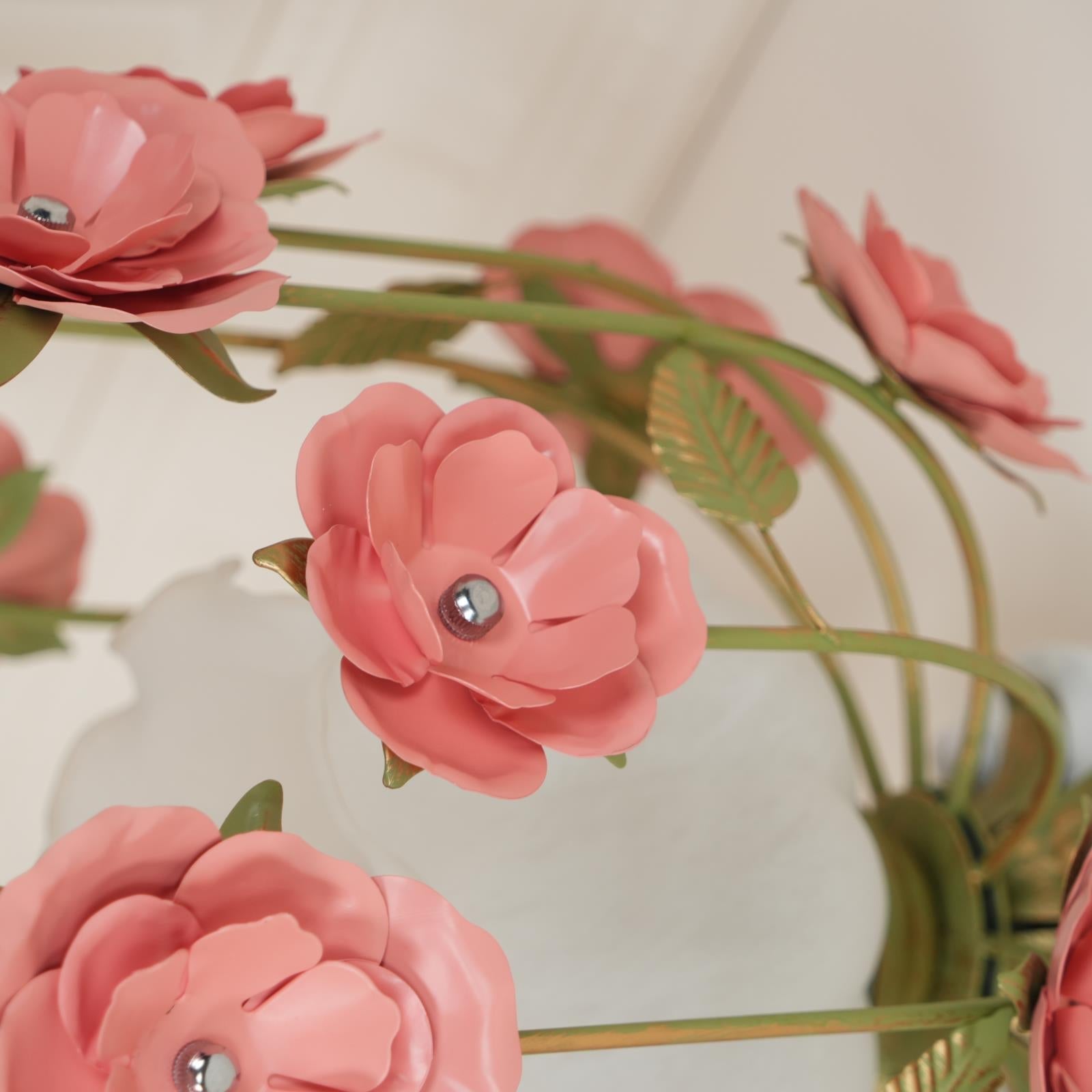 Ceiling Light Metal Canopy Floral Blossom Romantic Ambience - Neutralighting