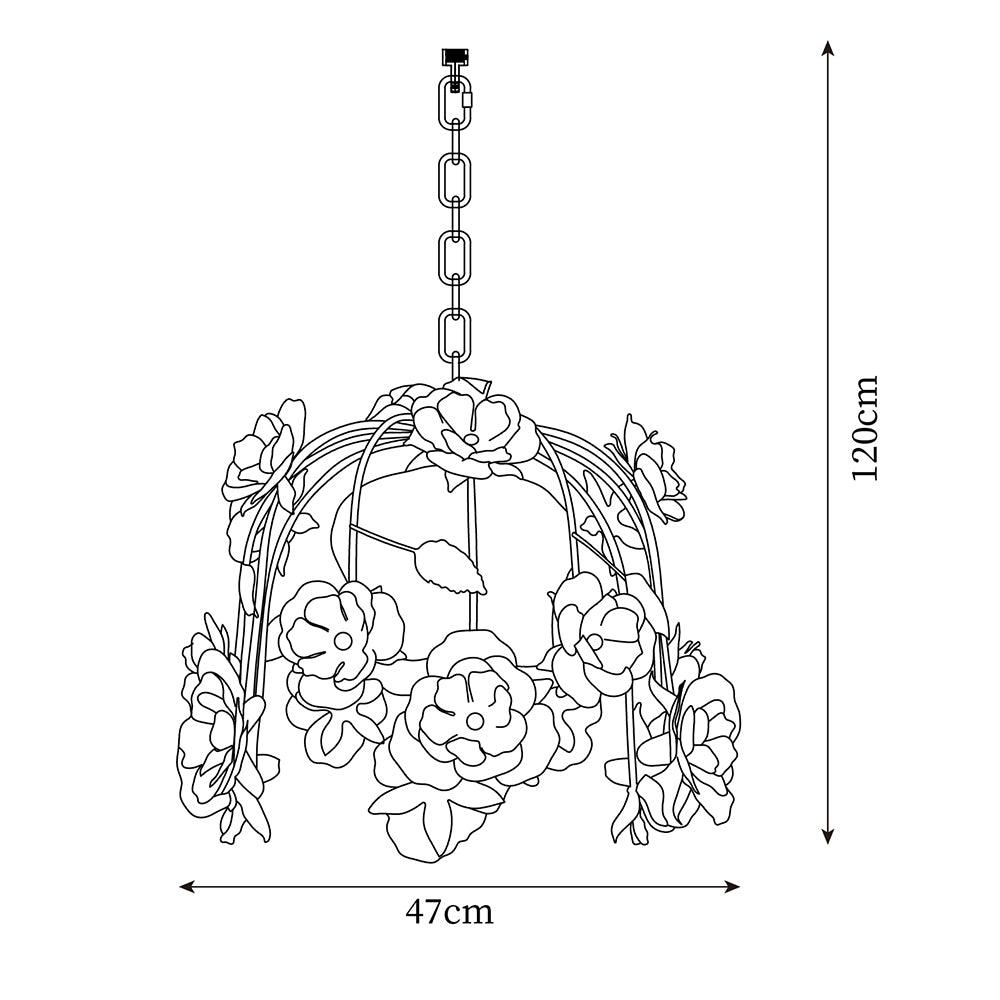 Bellova Floral Chandelier - Neutralighting