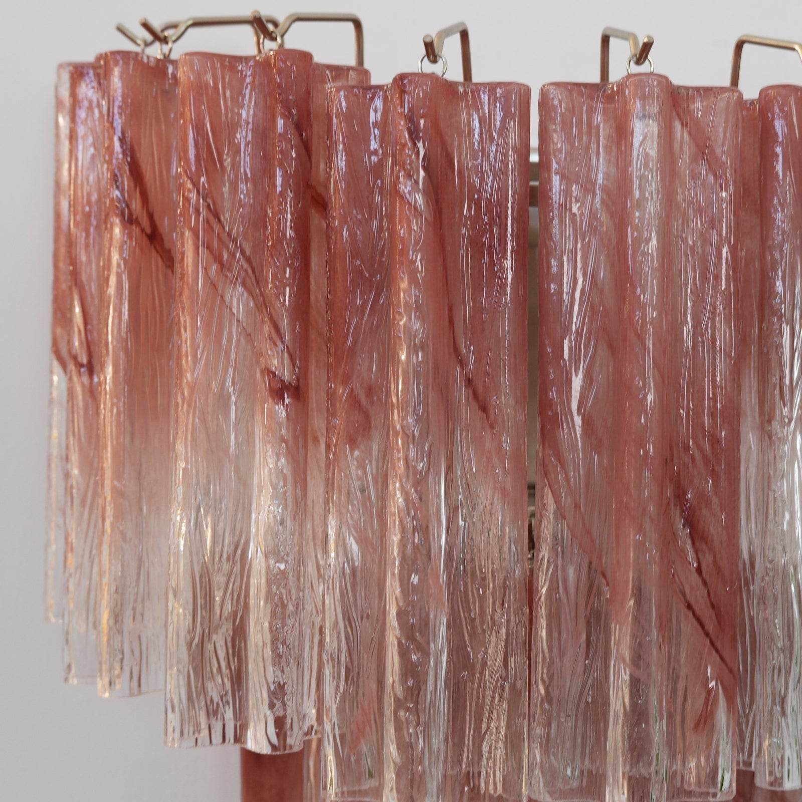 Aurora Wall Light Rose Glass Blades Romantic Watercolor - Neutralighting