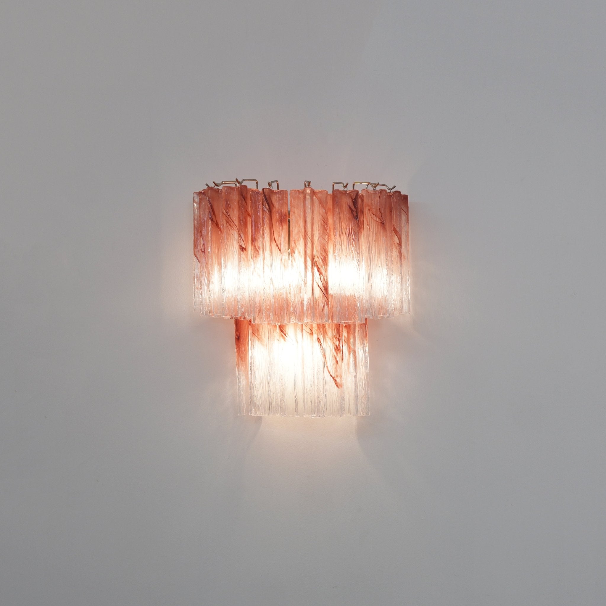 Aurora Wall Light Rose Glass Blades Romantic Watercolor - Neutralighting