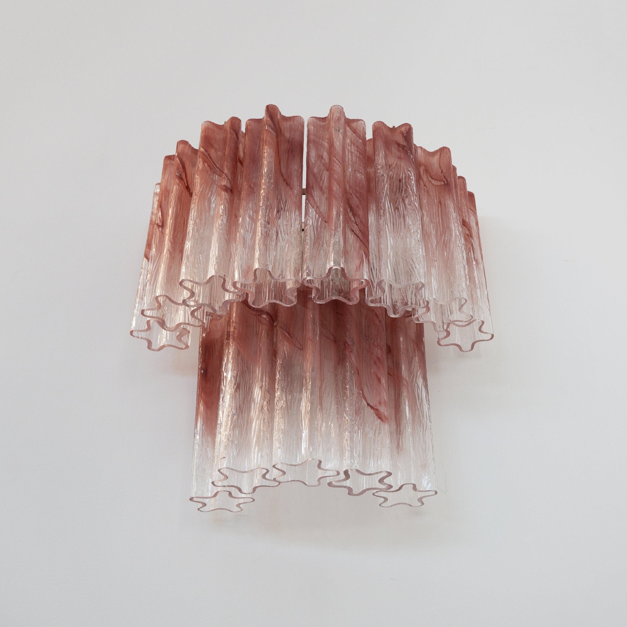 Aurora Wall Light Rose Glass Blades Romantic Watercolor - Neutralighting