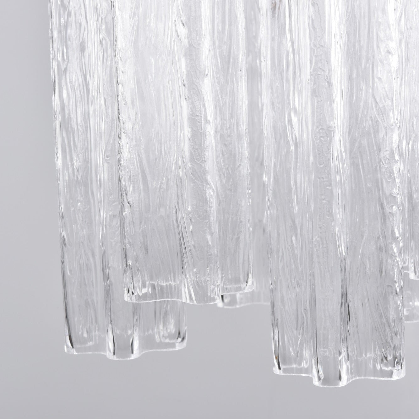 Aurora Chandelier Pink Gradient Murano Glass