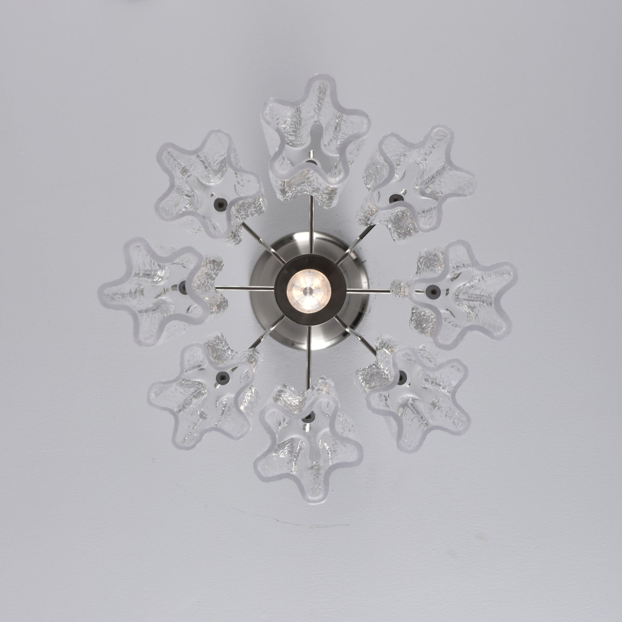 Aurora Chandelier Pink Gradient Murano Glass