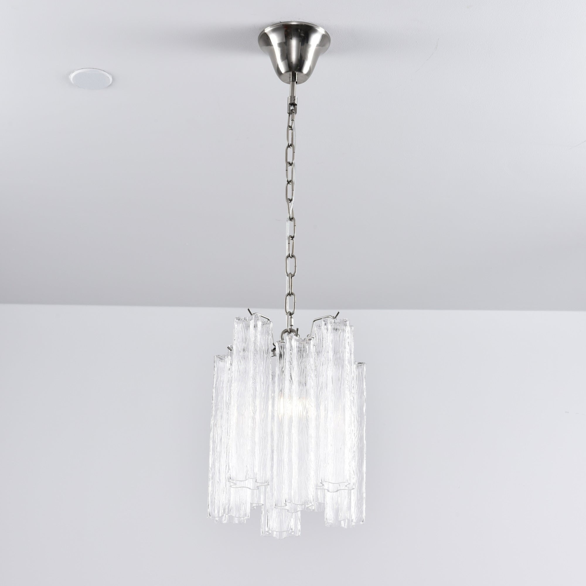 Aurora Chandelier Pink Gradient Murano Glass