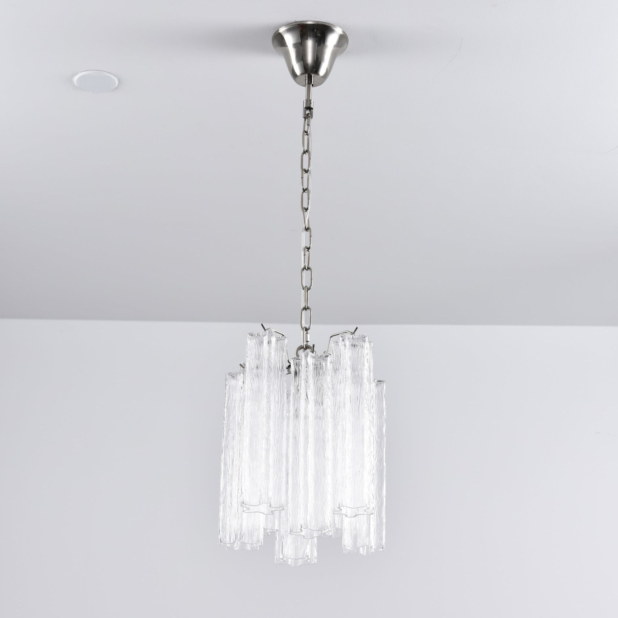 Aurora Chandelier Pink Gradient Murano Glass