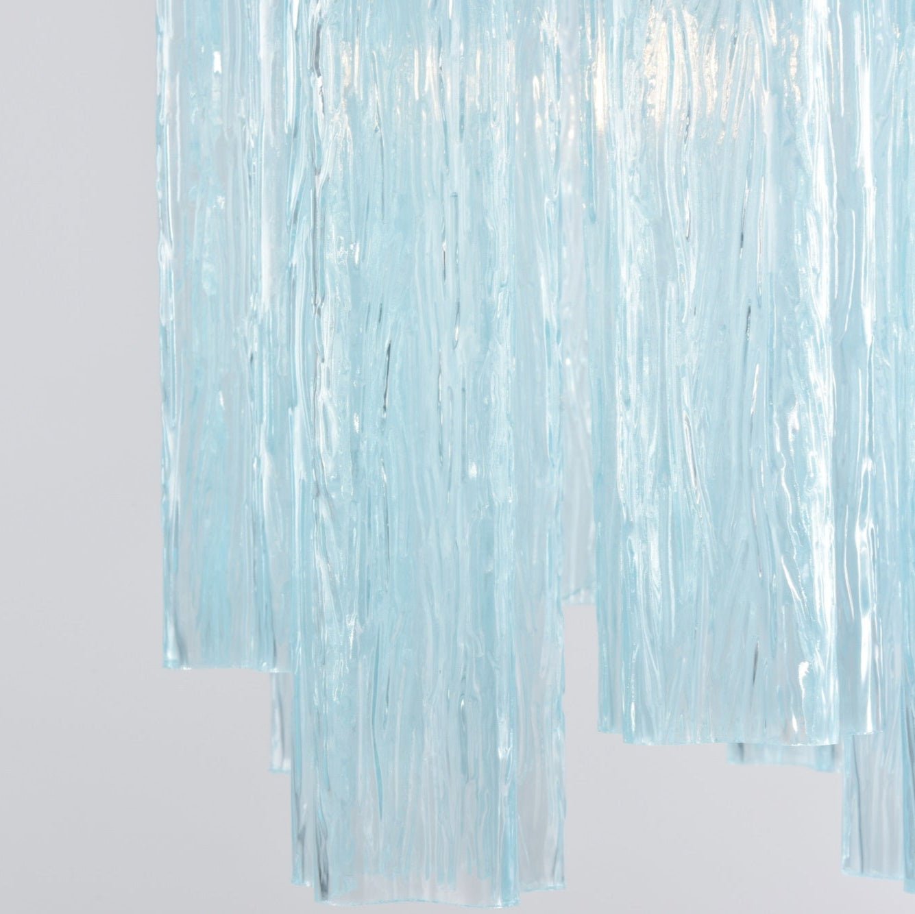 Aurora Chandelier Pink Gradient Murano Glass