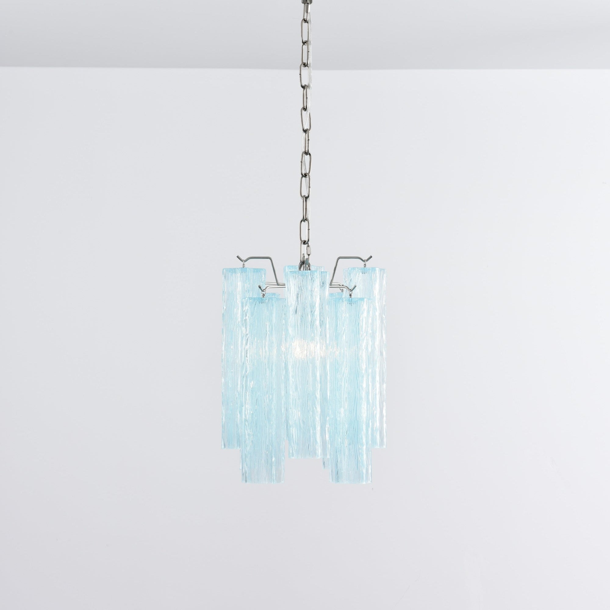 Aurora Chandelier Pink Gradient Murano Glass