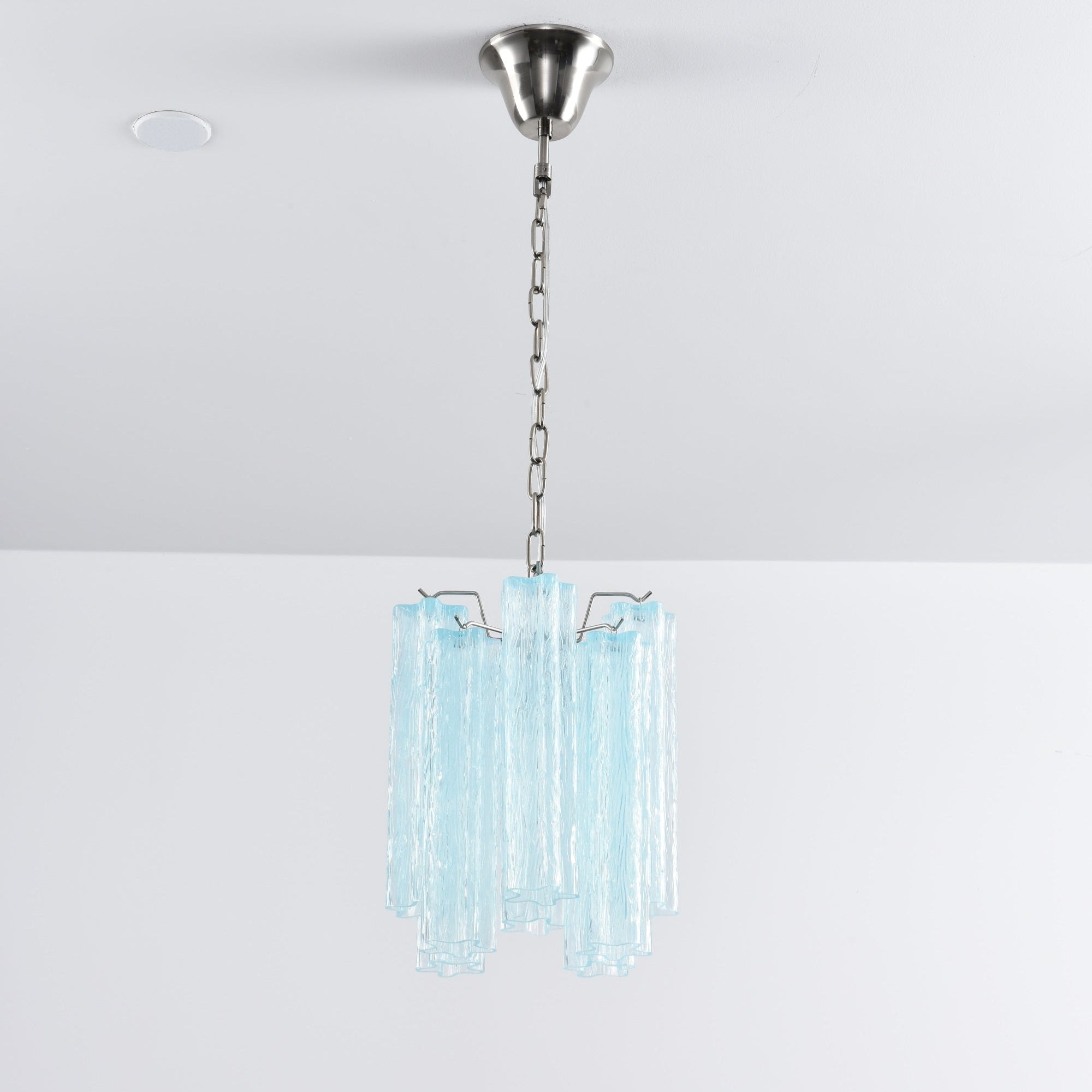 Aurora Chandelier Pink Gradient Murano Glass