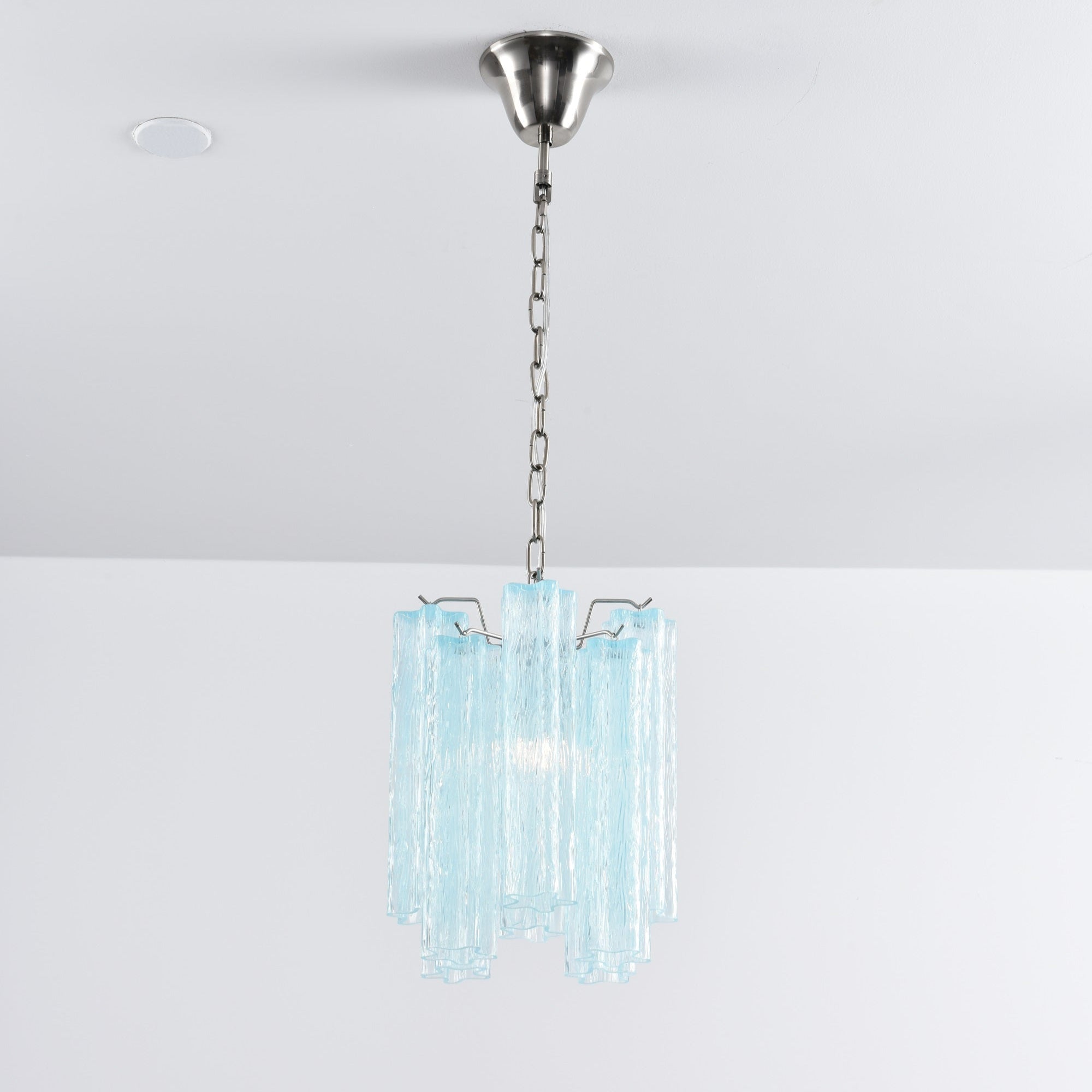 Aurora Chandelier Pink Gradient Murano Glass