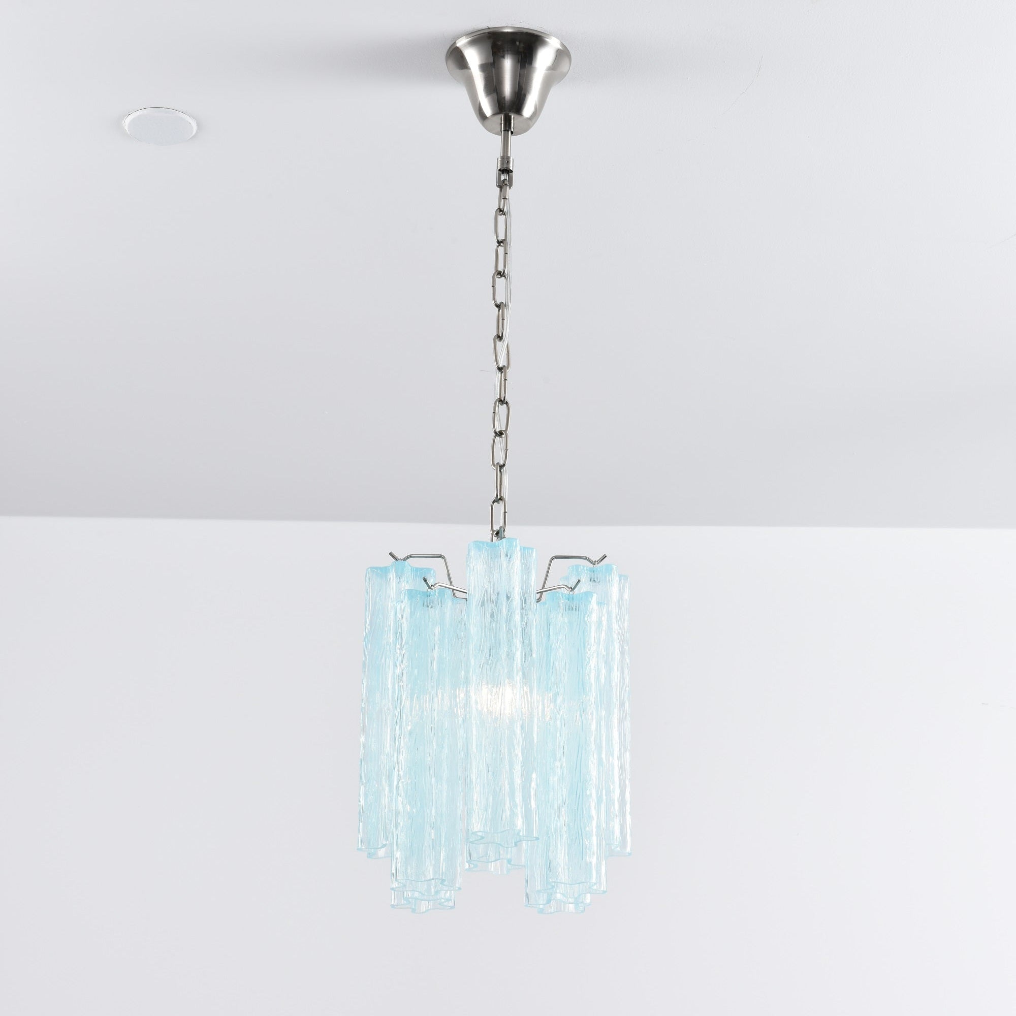 Aurora Chandelier Pink Gradient Murano Glass