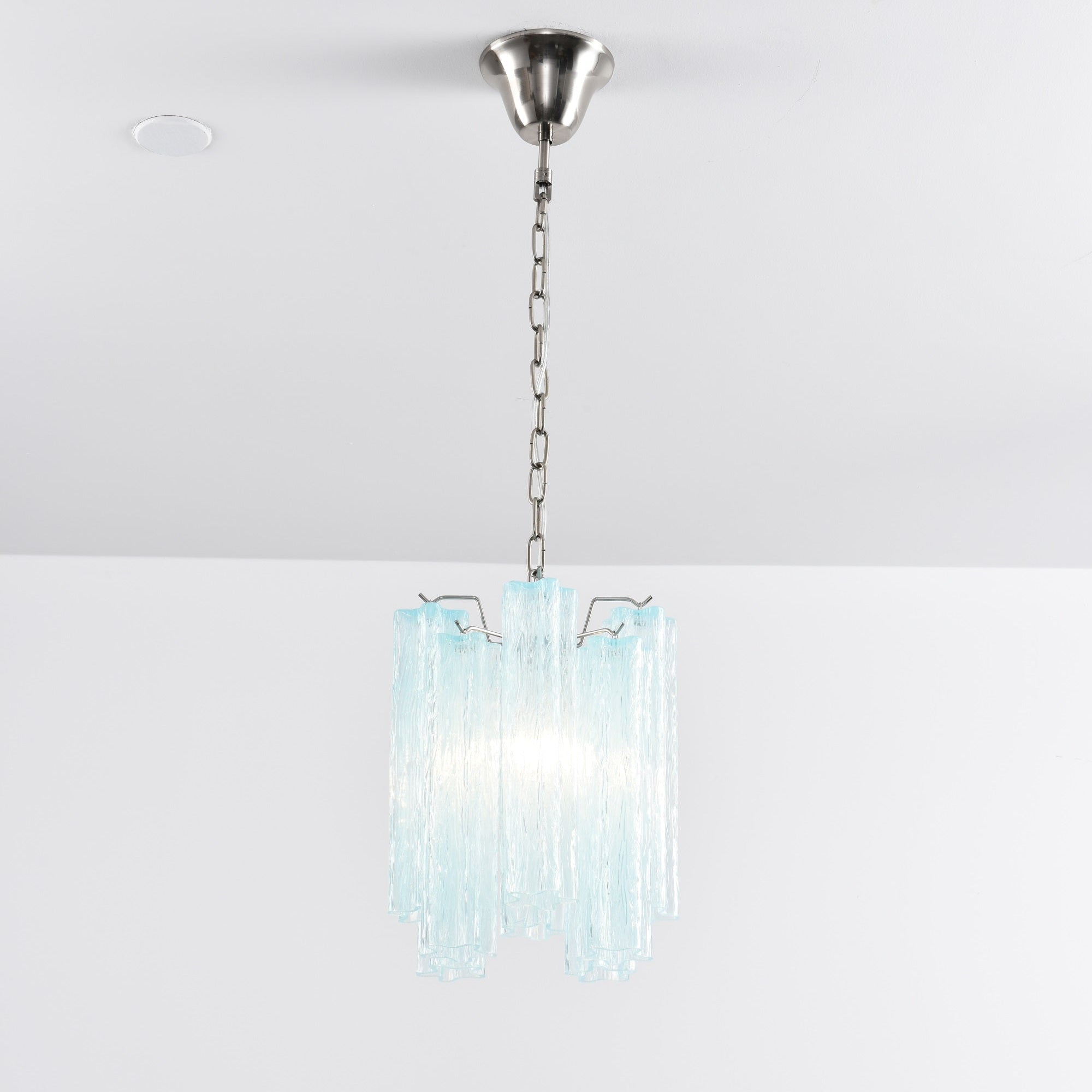 Aurora Chandelier Pink Gradient Murano Glass