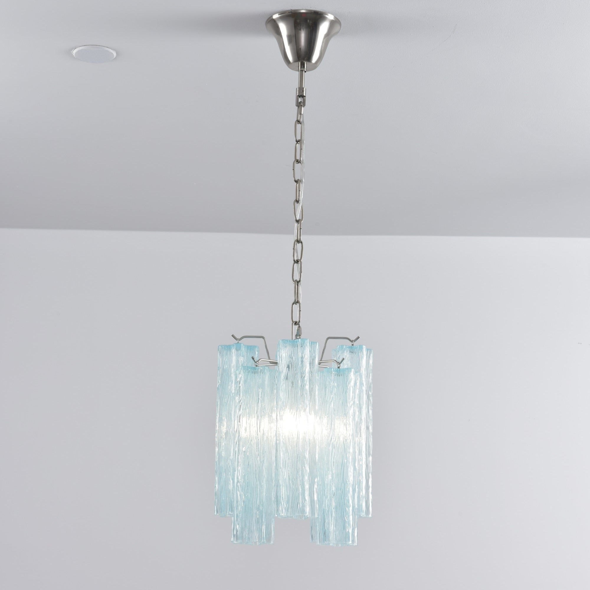 Aurora Chandelier Pink Gradient Murano Glass