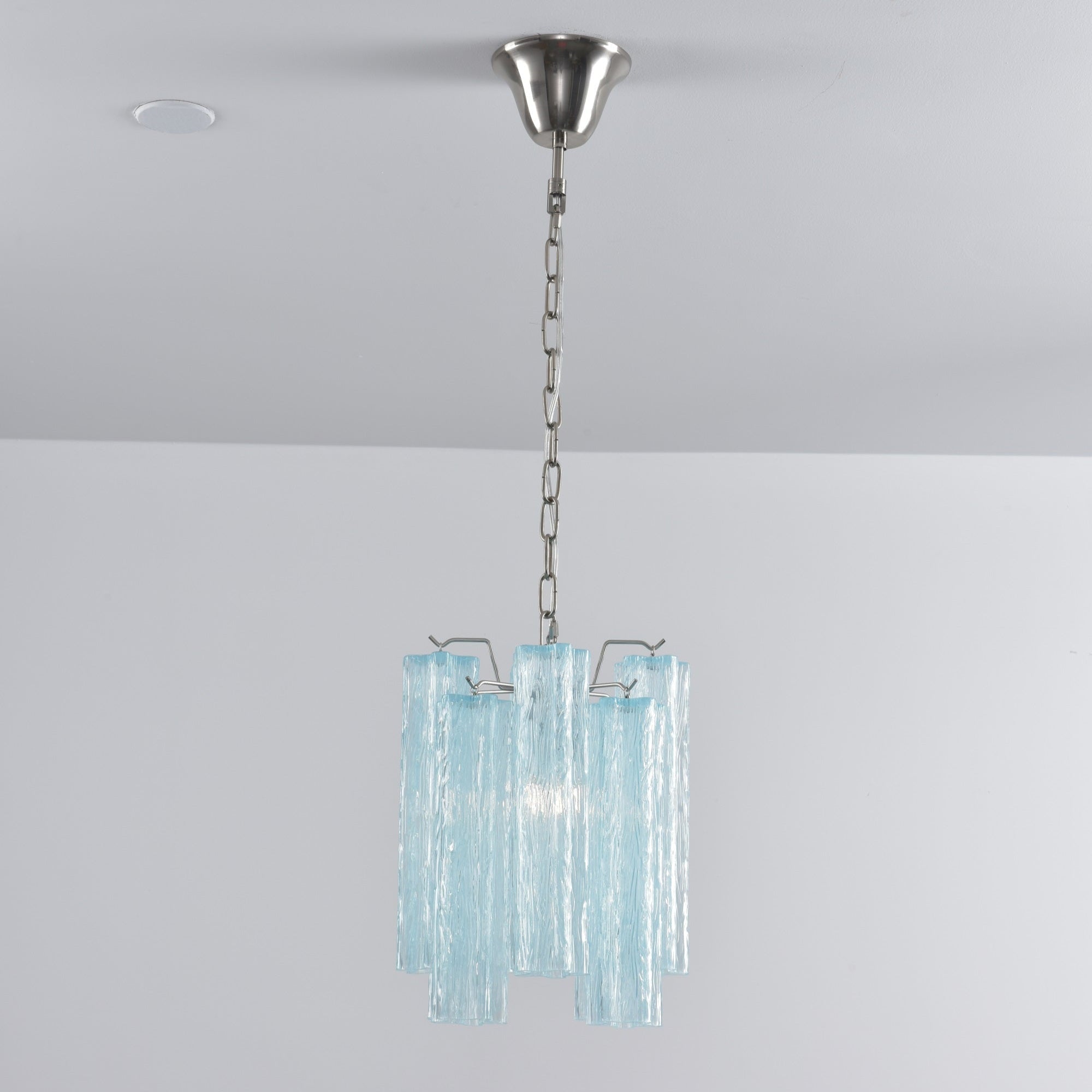 Aurora Chandelier Pink Gradient Murano Glass