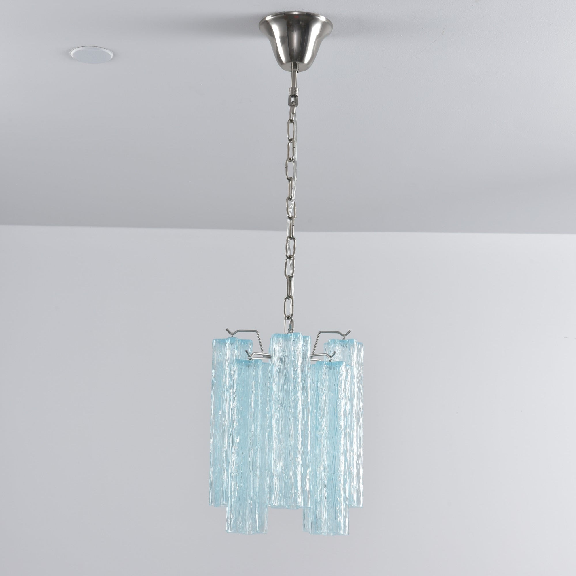 Aurora Chandelier Pink Gradient Murano Glass