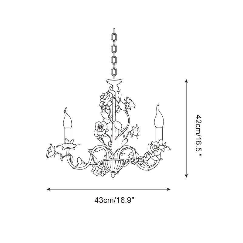 Evelisse Vintage White Chandelier - Neutralighting