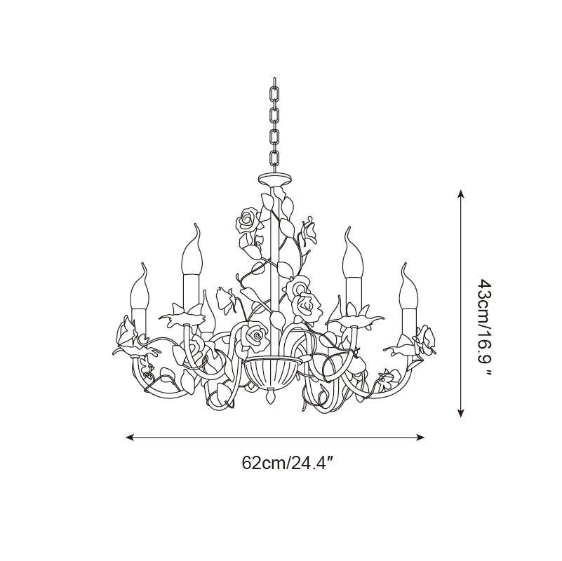 Evelisse Vintage White Chandelier - Neutralighting
