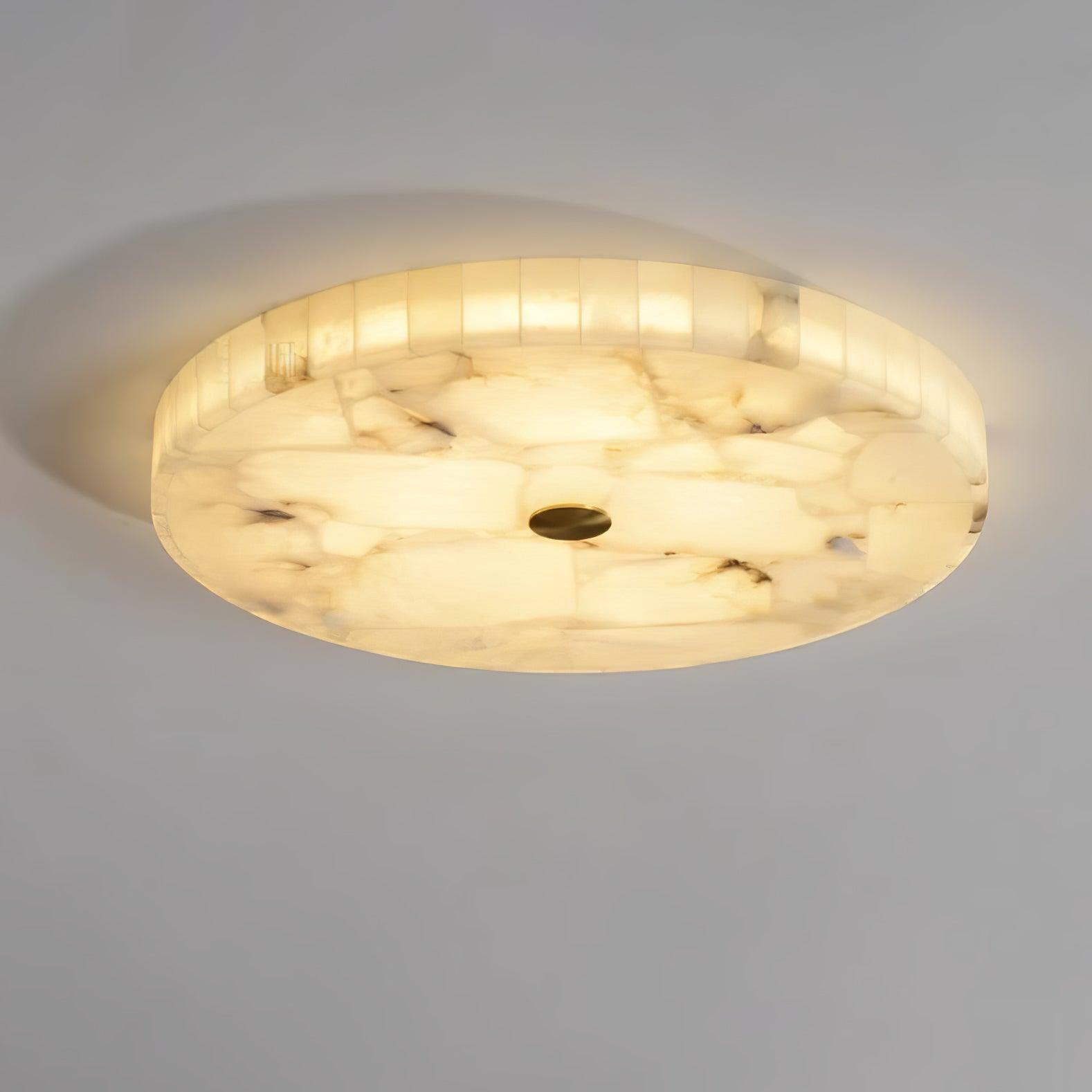 Delya Round Alabaster Ceiling Lamp - Neutralighting