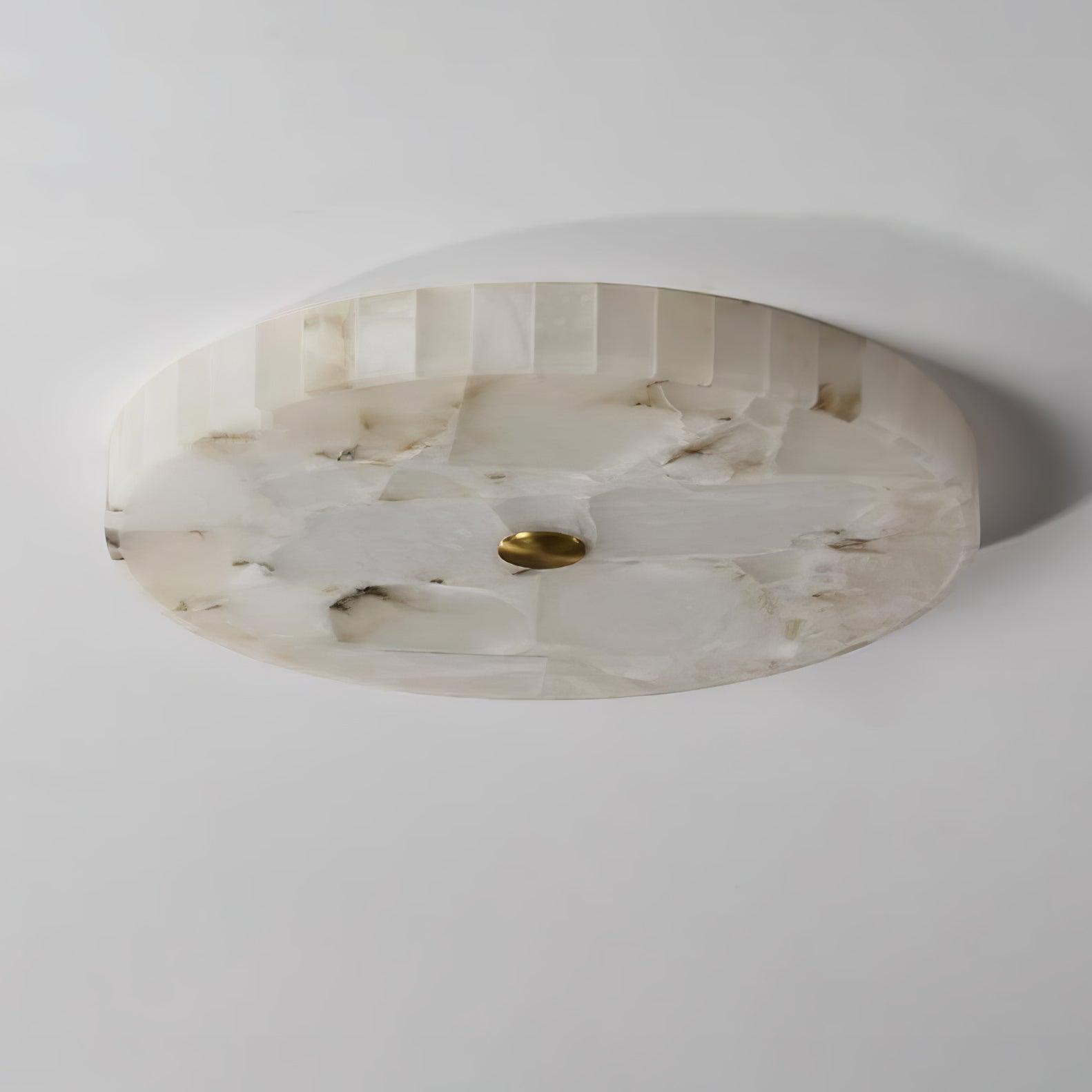 Delya Round Alabaster Ceiling Lamp - Neutralighting