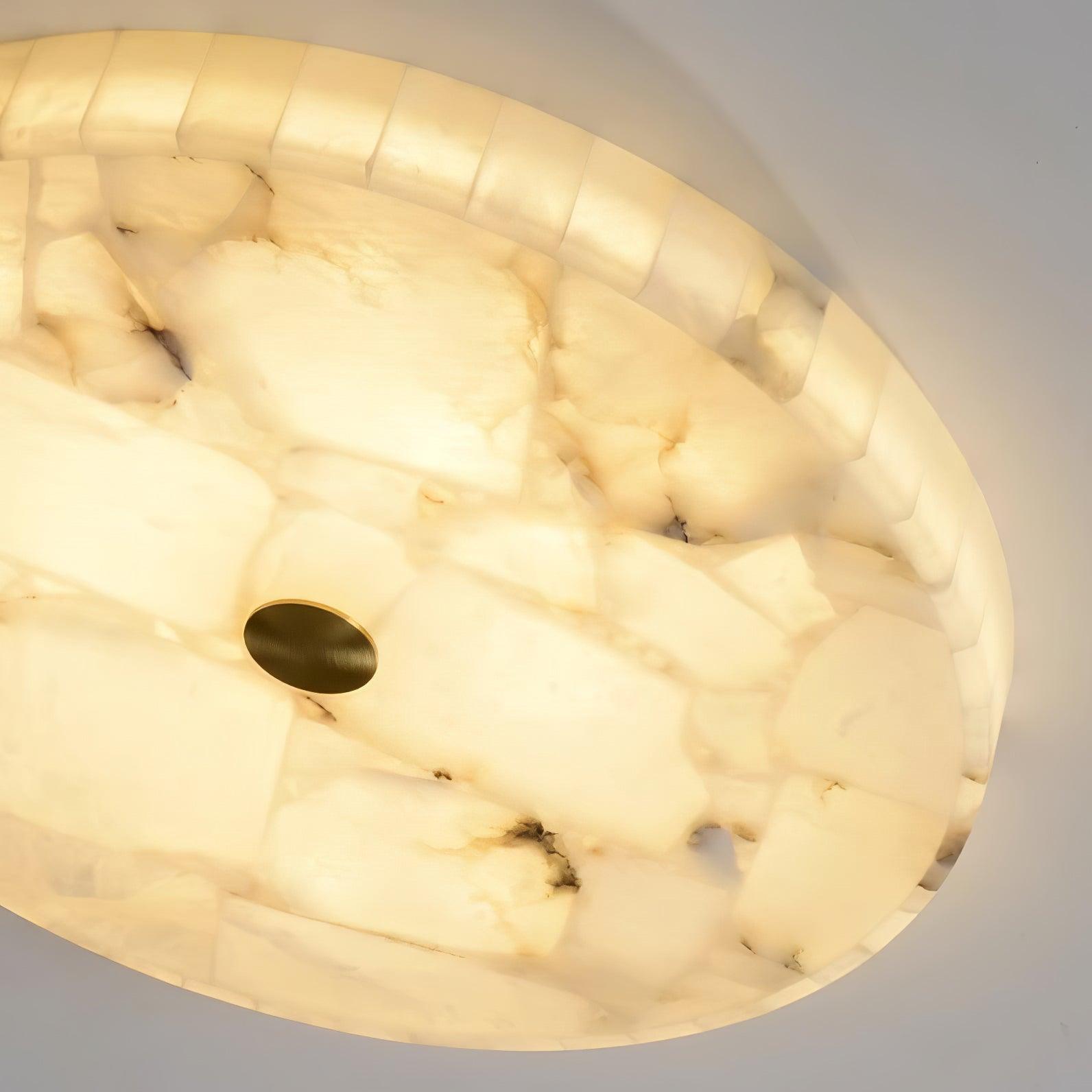 Delya Round Alabaster Ceiling Lamp - Neutralighting