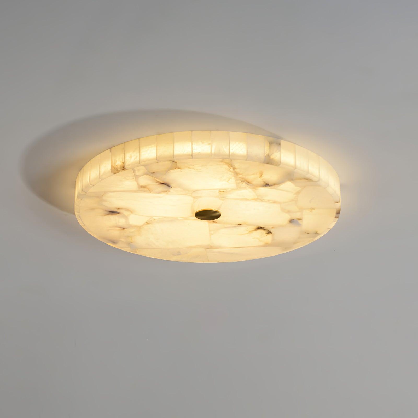 Delya Round Alabaster Ceiling Lamp - Neutralighting
