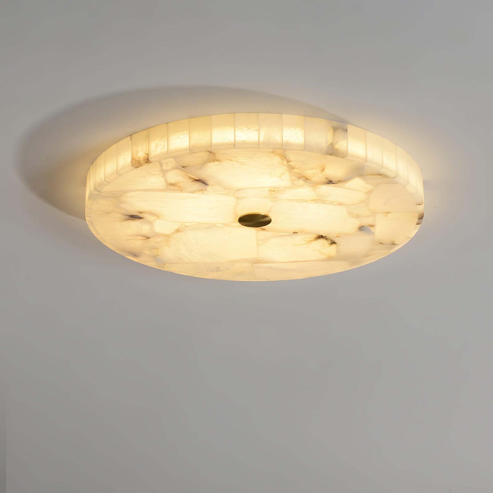 Delya Round Alabaster Ceiling Lamp - Neutralighting