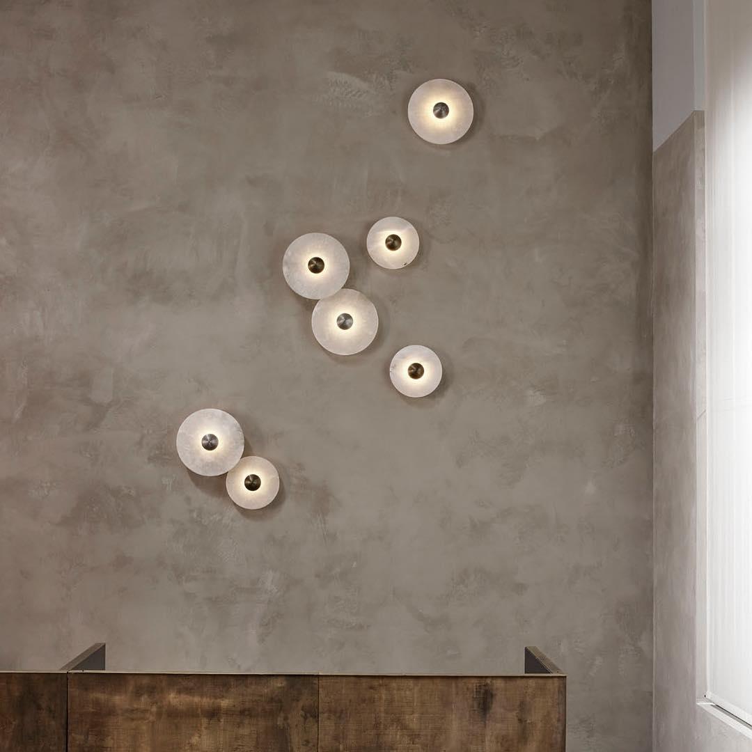 Cryn Alabaster Combination Wall Lamp