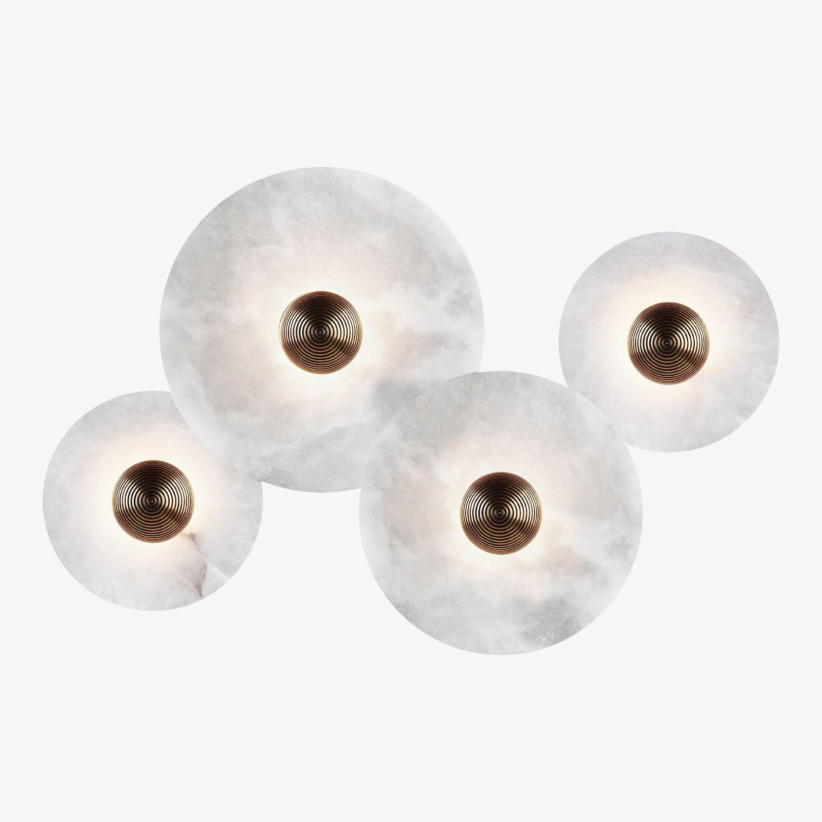 Kristy Alabaster Combination Wall Lamp - Neutralighting