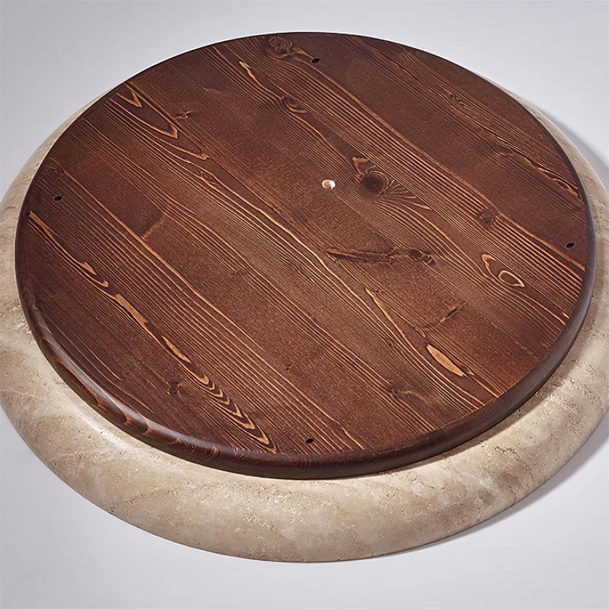 Halo Round Travertine Ceiling Light - Neutralighting