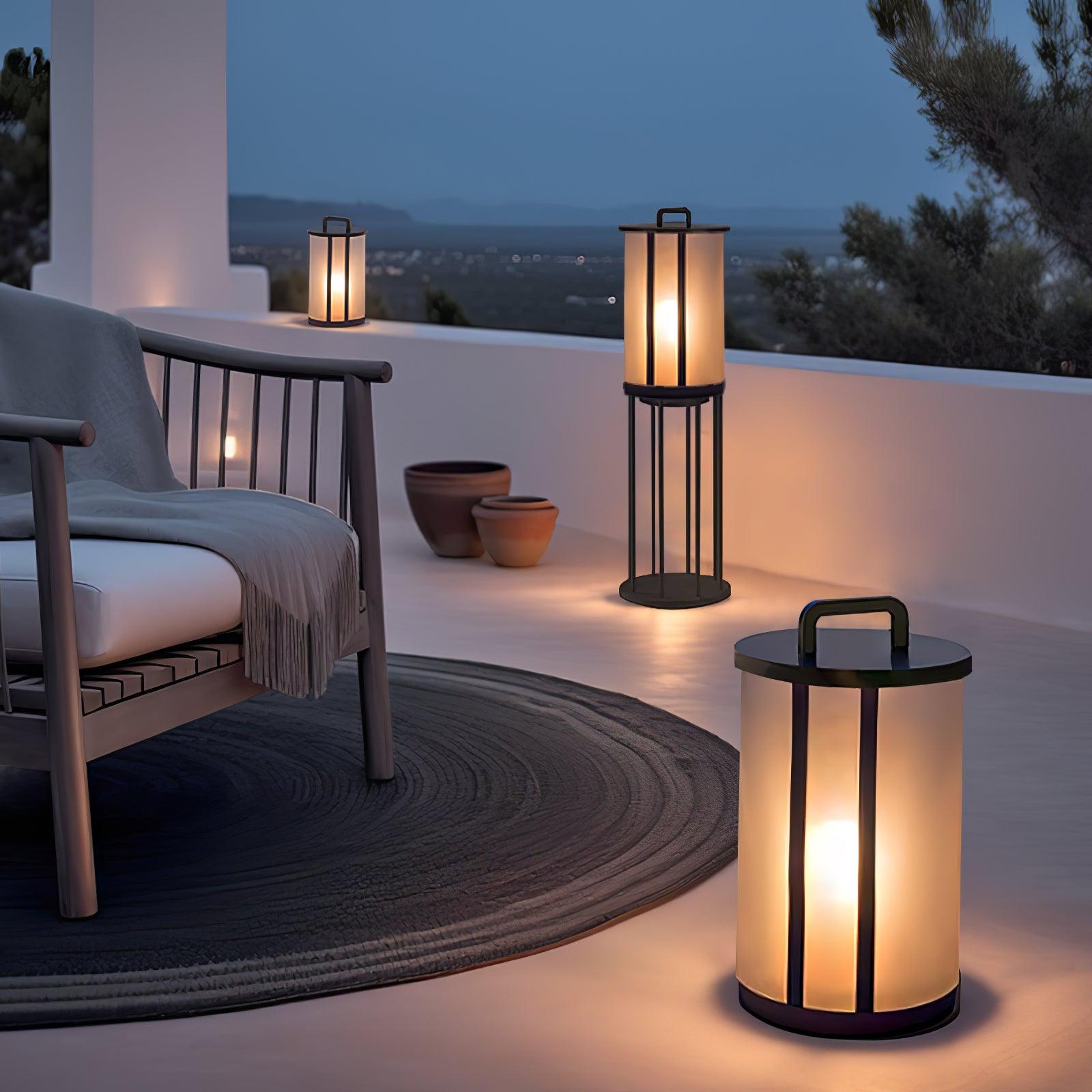 Ray Round Pillar Lantern Outdoor Light - Neutralighting