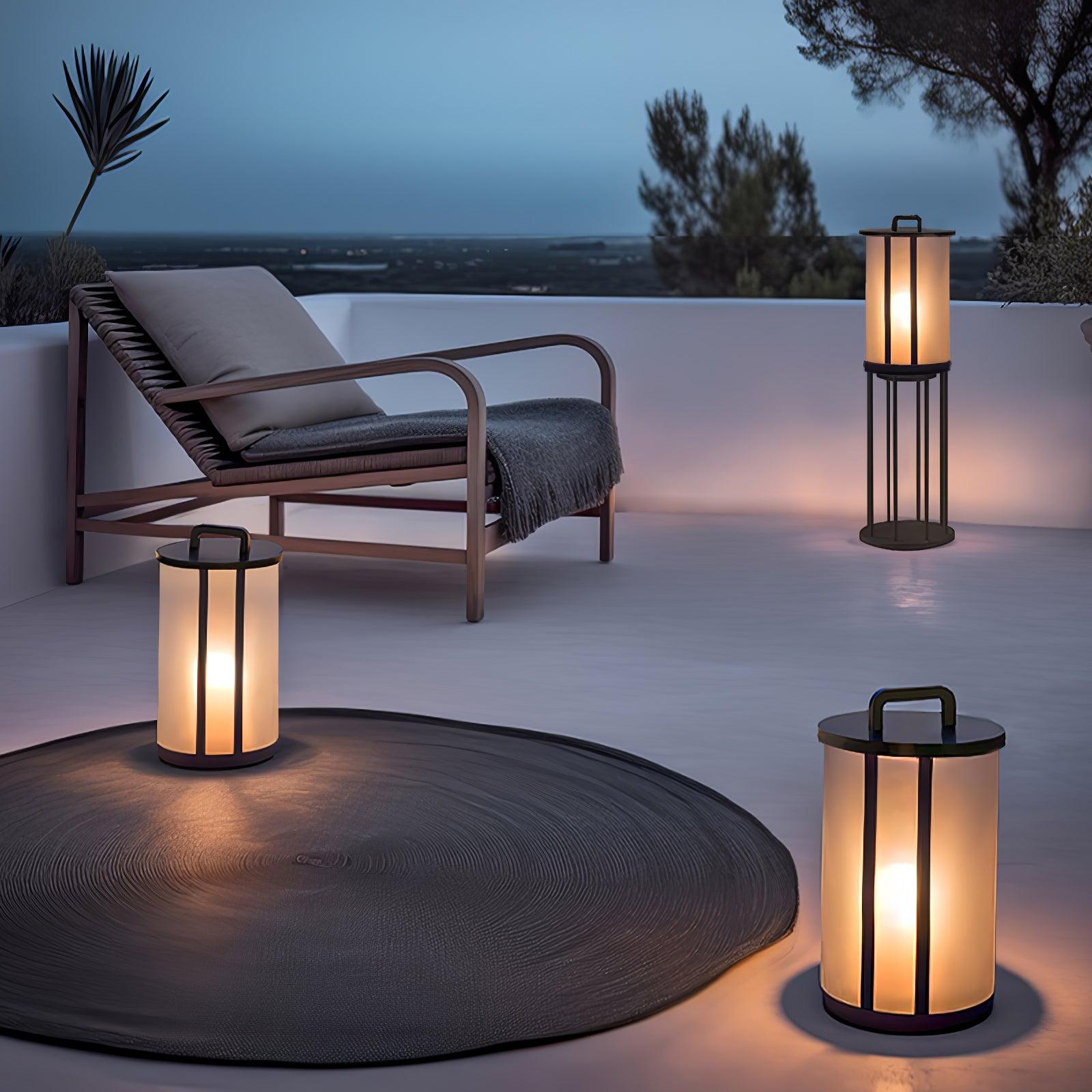 Ray Round Pillar Lantern Outdoor Light - Neutralighting