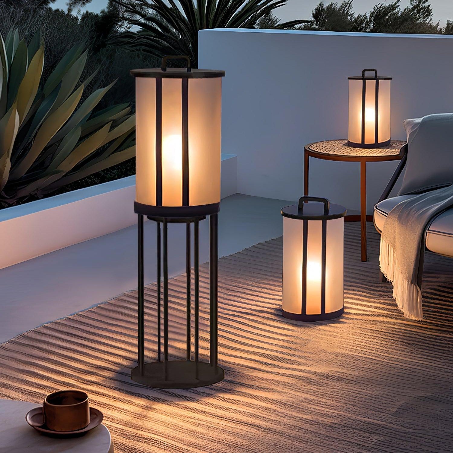 Ray Round Pillar Lantern Outdoor Light - Neutralighting