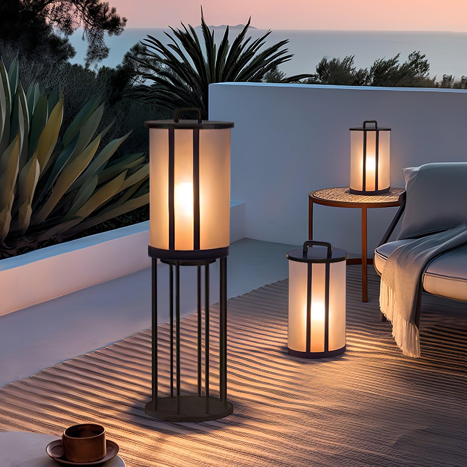 Ray Round Pillar Lantern Outdoor Light - Neutralighting