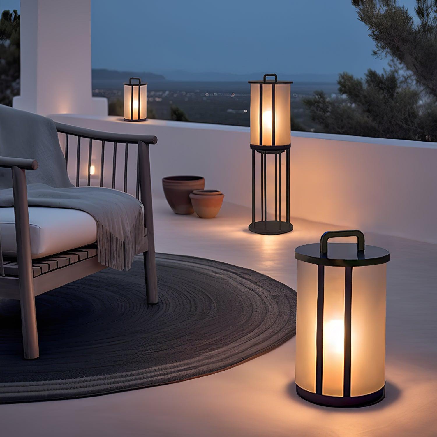 Ray Round Pillar Lantern Outdoor Light - Neutralighting