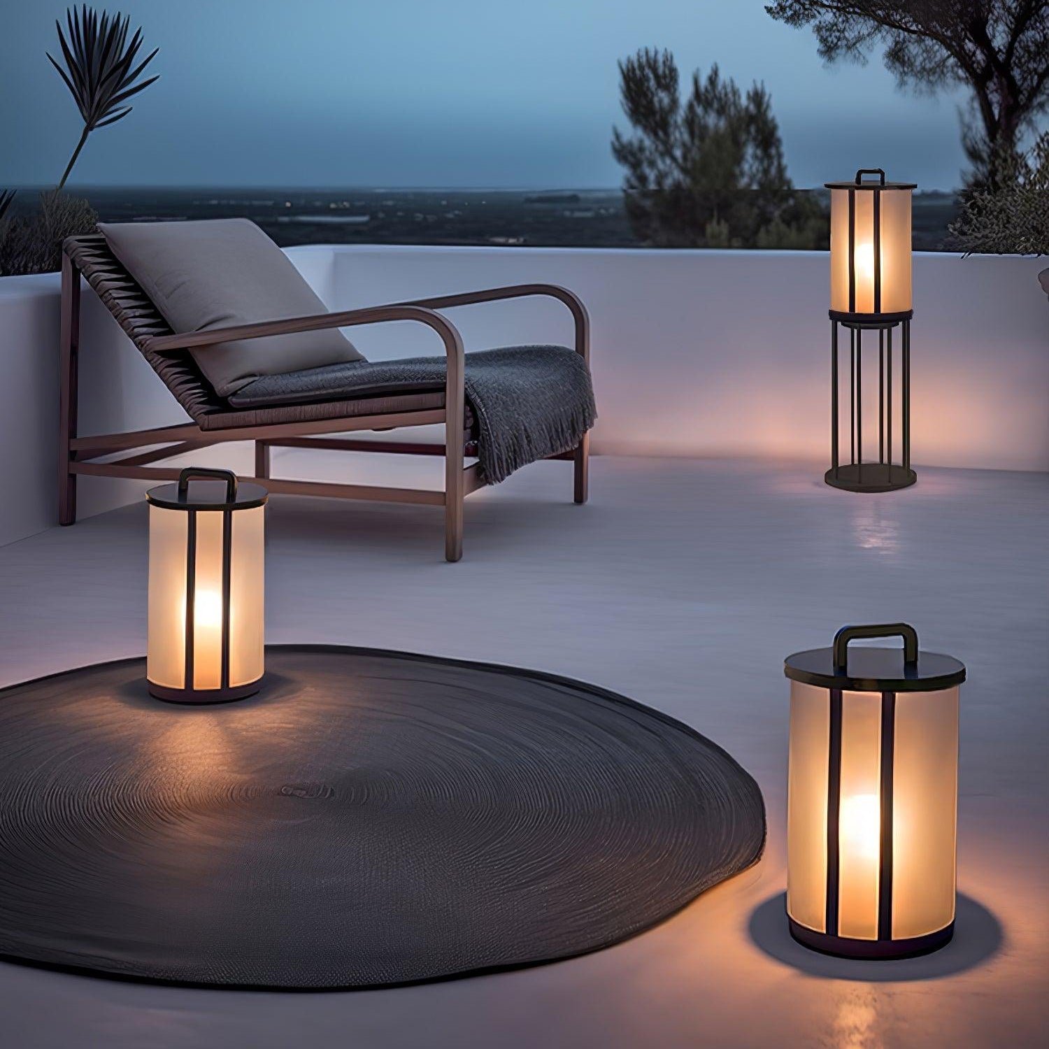 Ray Round Pillar Lantern Outdoor Light - Neutralighting