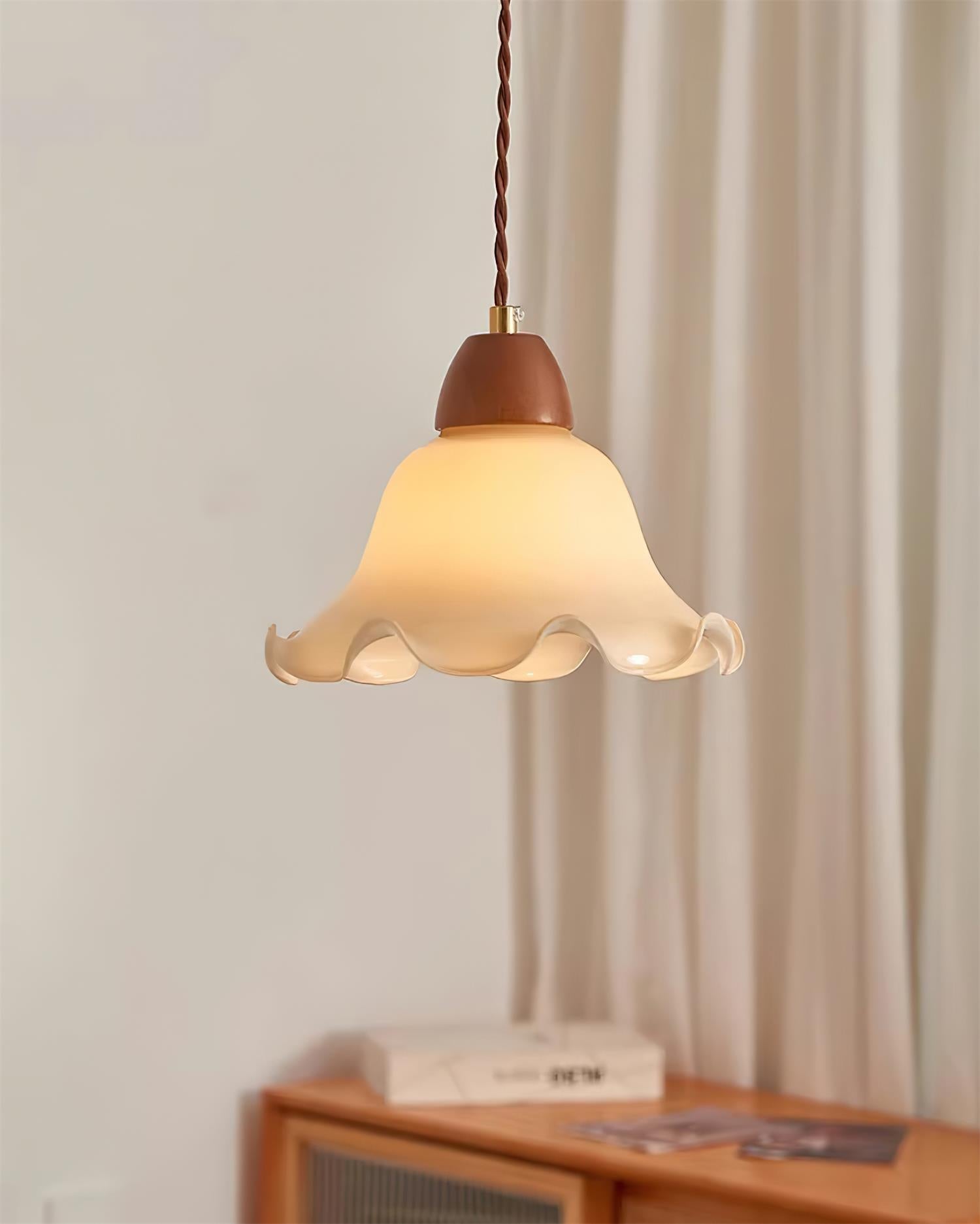 Glyna Wavy Glass Pendant Light - Neutralighting