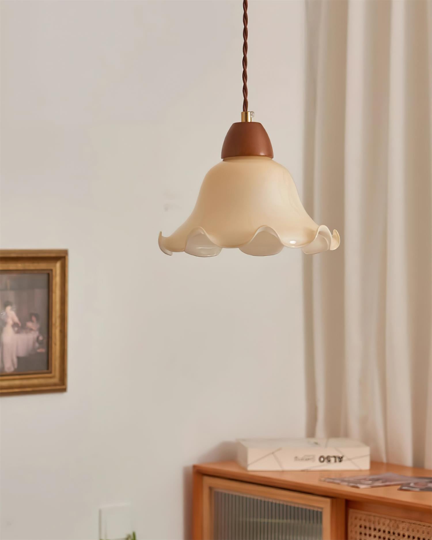 Glyna Wavy Glass Pendant Light - Neutralighting