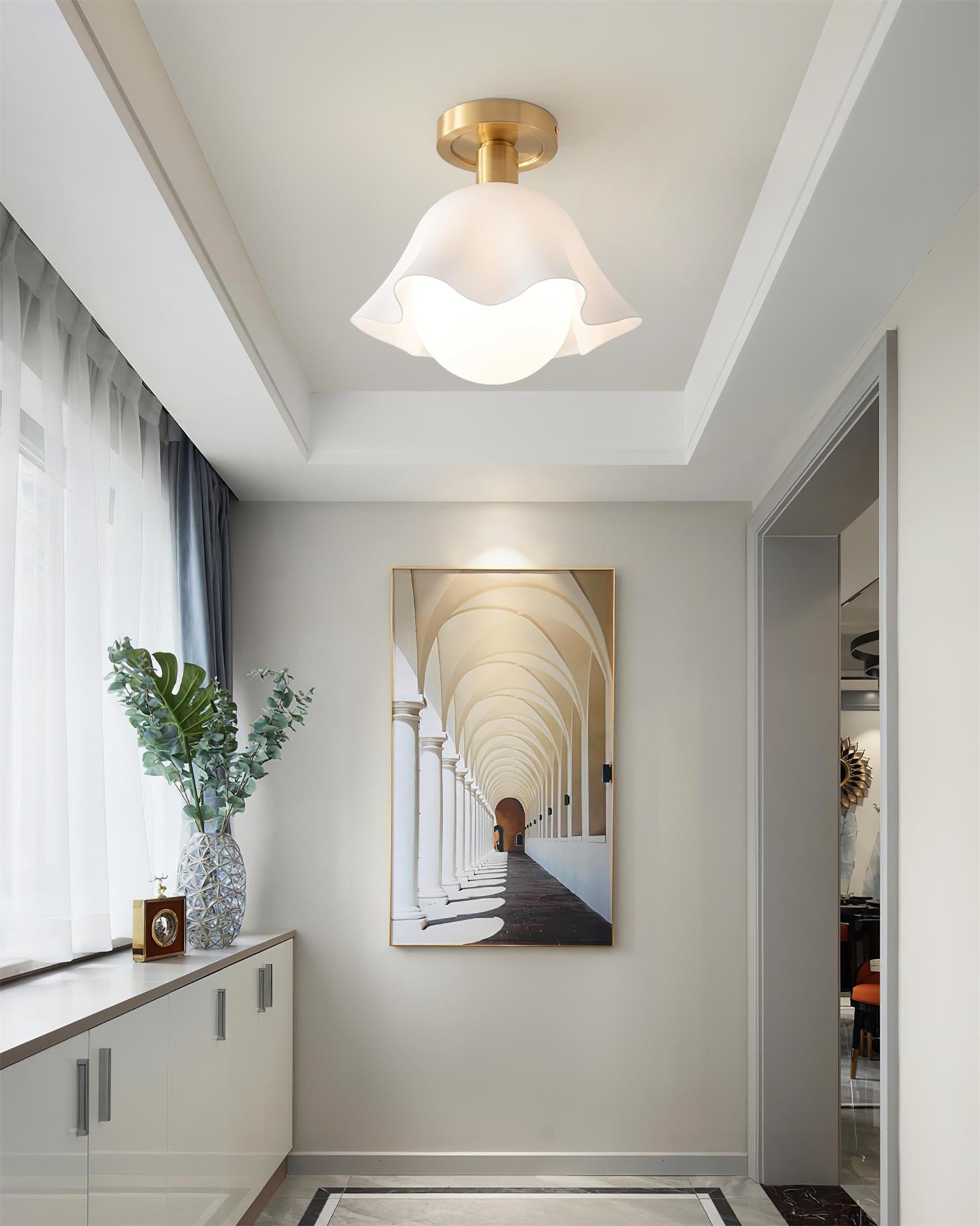 Petalia Semi-Flush Mount Ceiling Light - Neutralighting