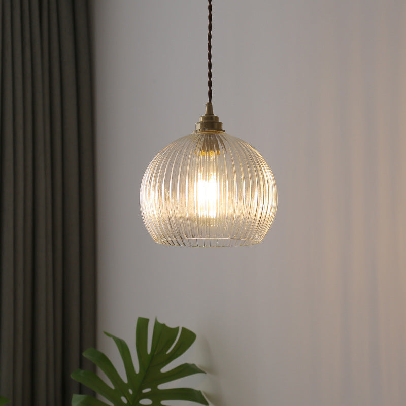 Valentina Minimalist Sphere Metal/Glass LED Pendant Light White/Transparent - Neutralighting