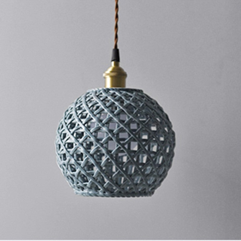 Valentina Modern LED Pendant Light Metal Blue White Bedroom/Kitchen - Neutralighting