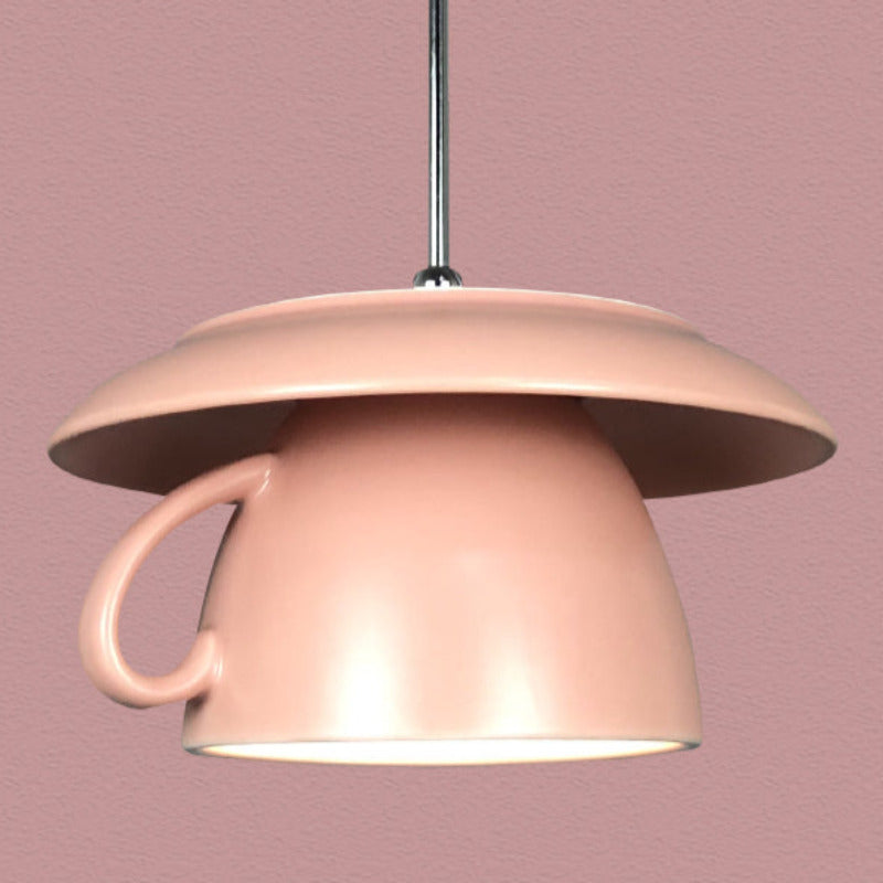 Valentina Pop Art Cup Ceramic LED Pendant Light Study Bedroom - Neutralighting