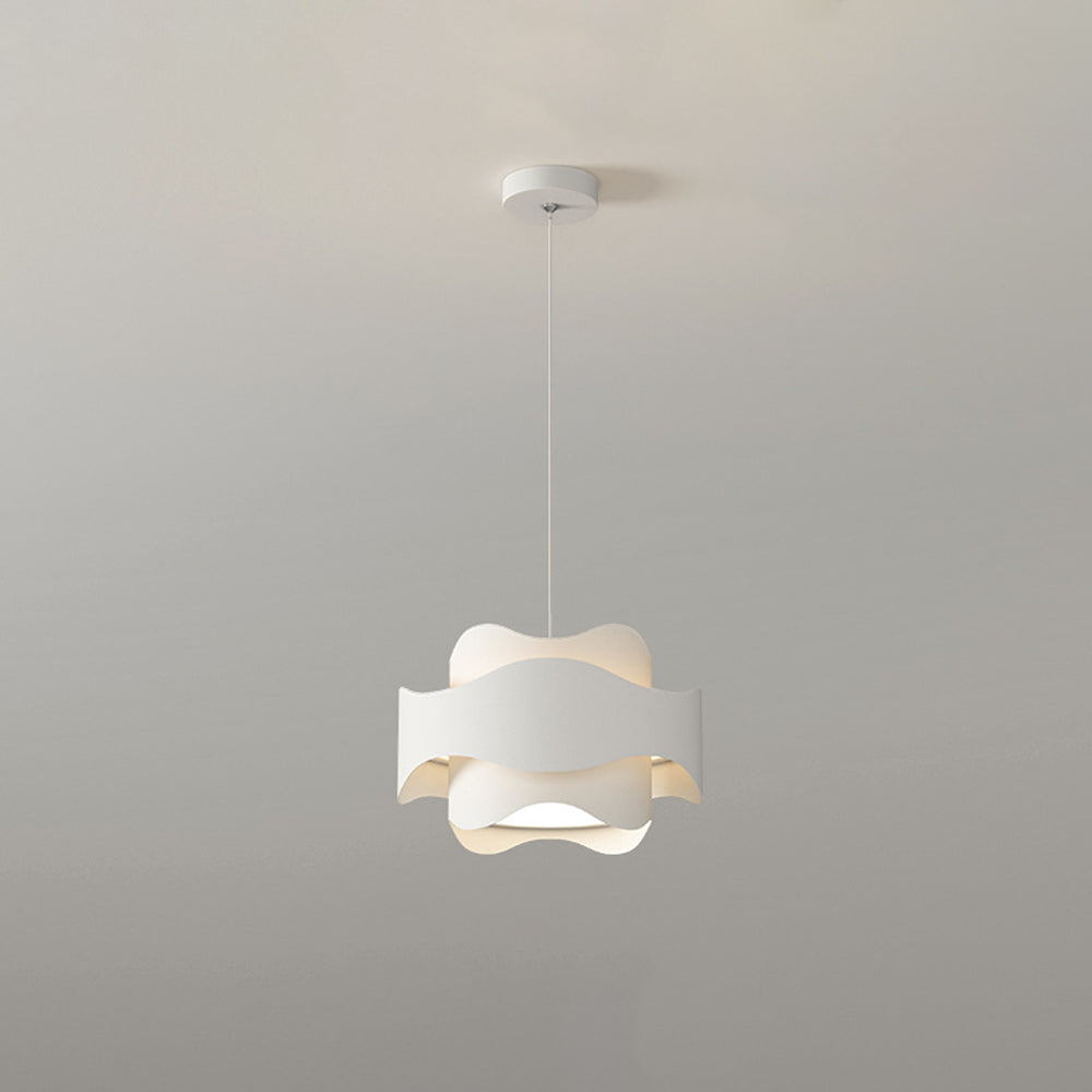 Arisha Art Deco Flower Shape Pendant Light, White - Neutralighting